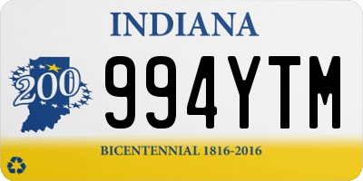 IN license plate 994YTM