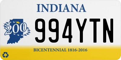 IN license plate 994YTN