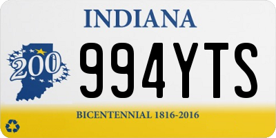 IN license plate 994YTS