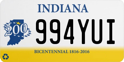 IN license plate 994YUI
