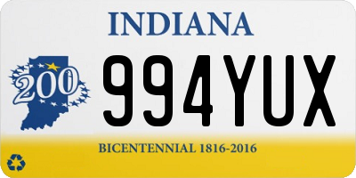 IN license plate 994YUX