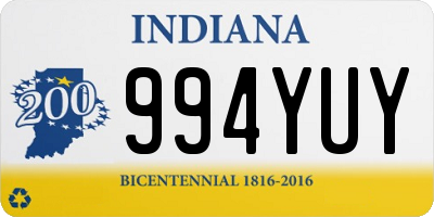 IN license plate 994YUY