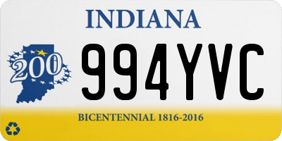 IN license plate 994YVC