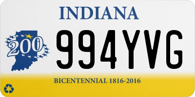 IN license plate 994YVG