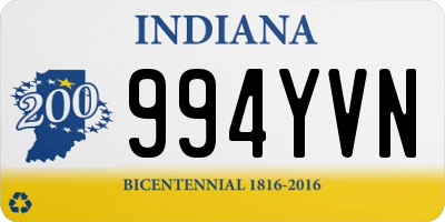 IN license plate 994YVN