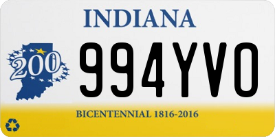 IN license plate 994YVO