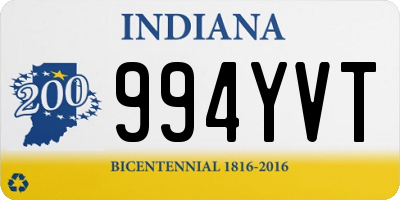 IN license plate 994YVT