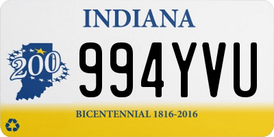 IN license plate 994YVU