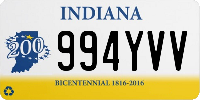 IN license plate 994YVV