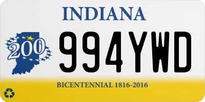 IN license plate 994YWD