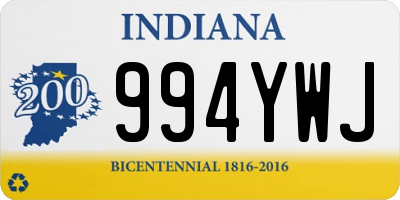 IN license plate 994YWJ