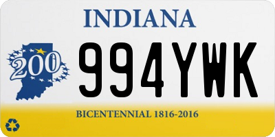 IN license plate 994YWK