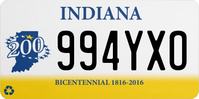 IN license plate 994YXO