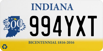 IN license plate 994YXT