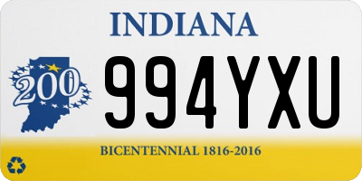 IN license plate 994YXU