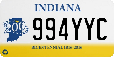 IN license plate 994YYC