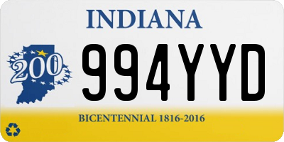 IN license plate 994YYD