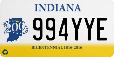 IN license plate 994YYE