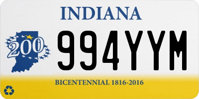 IN license plate 994YYM