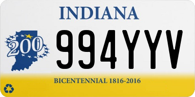 IN license plate 994YYV