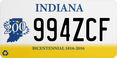 IN license plate 994ZCF