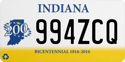 IN license plate 994ZCQ