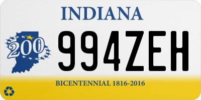 IN license plate 994ZEH