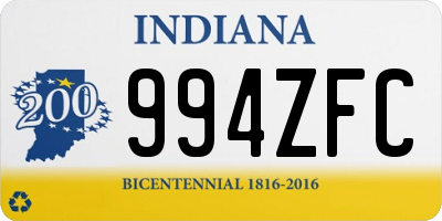 IN license plate 994ZFC