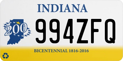 IN license plate 994ZFQ