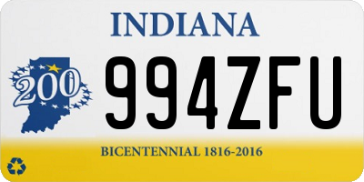 IN license plate 994ZFU