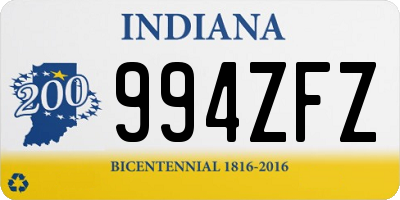 IN license plate 994ZFZ