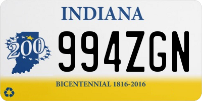 IN license plate 994ZGN