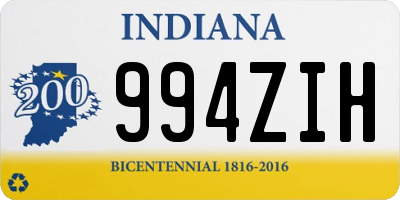 IN license plate 994ZIH