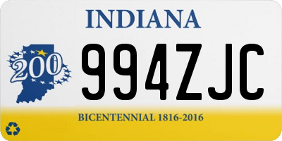 IN license plate 994ZJC