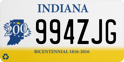 IN license plate 994ZJG