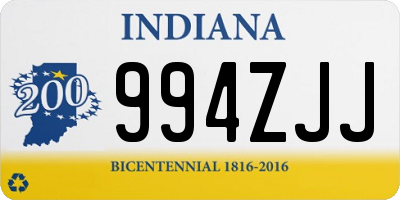 IN license plate 994ZJJ