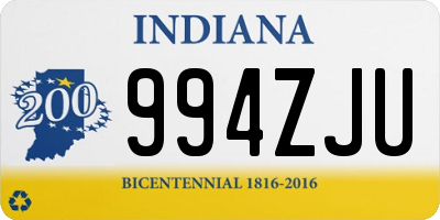 IN license plate 994ZJU