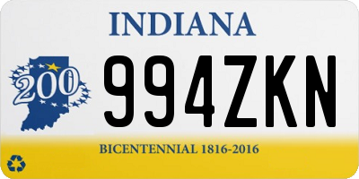 IN license plate 994ZKN