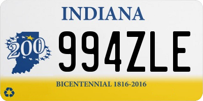 IN license plate 994ZLE