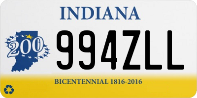 IN license plate 994ZLL