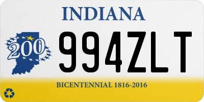 IN license plate 994ZLT