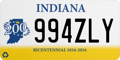 IN license plate 994ZLY