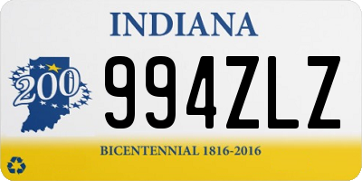 IN license plate 994ZLZ