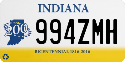 IN license plate 994ZMH