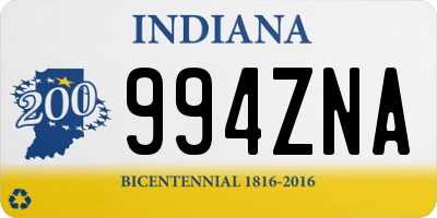 IN license plate 994ZNA