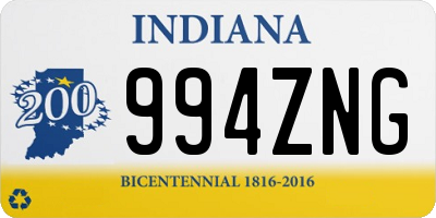 IN license plate 994ZNG