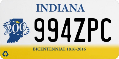 IN license plate 994ZPC