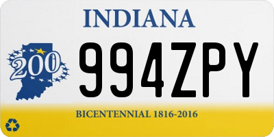 IN license plate 994ZPY