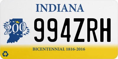 IN license plate 994ZRH