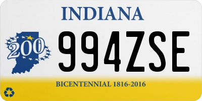 IN license plate 994ZSE